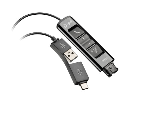 Poly USB-zu-QD-Adapter – DA85, Schwarz, TAA