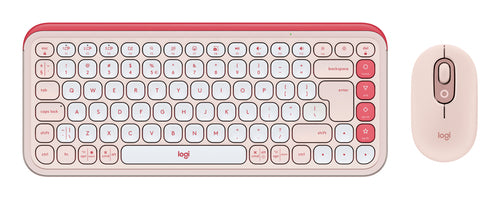 Logitech POP Icon Combo – Tastatur, US-Layout (EN), Rosa