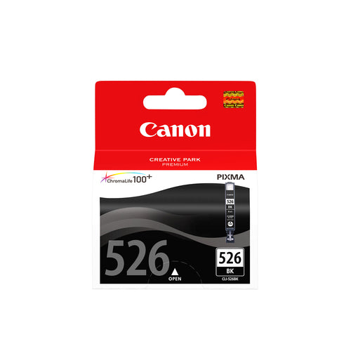 Canon Tintenpatrone CLI-526BK, Schwarz – für Tintenstrahldrucker und Multifunktionsgeräte