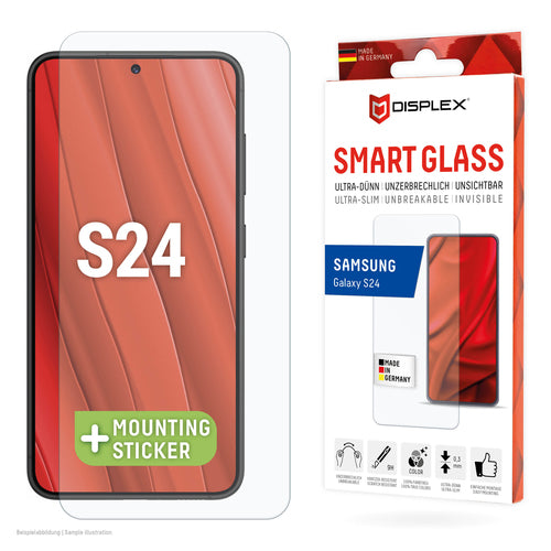 E.V.I. Displayschutz (Folie), 9H – für Galaxy S24 – mit Applikator