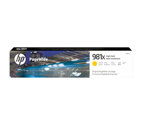 HP Tintenpatrone 981X, Gelb, 10'000 Seiten – für Tintenstrahldrucker/Multifunktionsgeräte