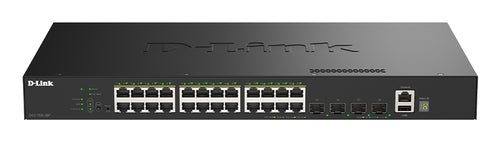 D-Link DGS-1018P – Unmanaged L2 Switch – 16× 1G PoE+, 2× SFP, PoE-Budget 240 W, 19", 1U