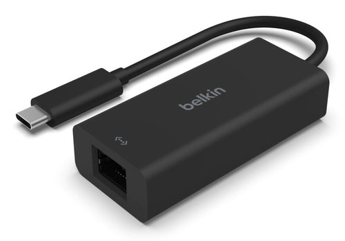 Belkin INC012BTBK Netzwerkadapter USB-C zu RJ-45 – 2,5 Gbit/s, USB 3.2 Gen 1 (5 Gbit/s), für USB-C-Geräte