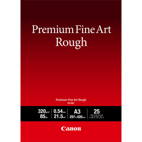 Canon PREM FineArt FA-RG1 Fotopapier – rau, A3, 25 Blätter