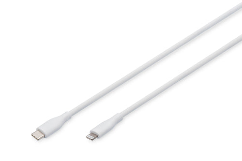 Digitus Lightning auf USB-C Kabel, 1 m, Weiss