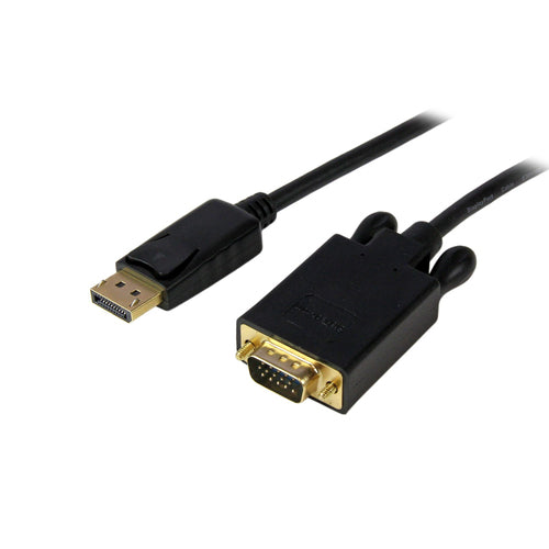 StarTech.com DisplayPort zu VGA Kabel – 2048 × 1280 @ 60 Hz, DisplayPort 1.2, 3 m, aktiv, schwarz