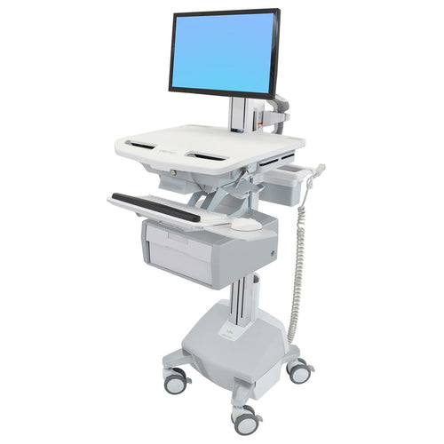Ergotron StyleView Cart+LCD Pivot Powered – IT-/Medizin-Fahrwagen