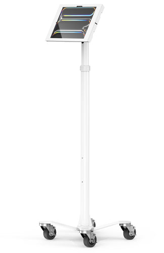 Compulocks Apex Tablet-Bodenständer – für iPad Pro 13" (M4, 2024) – VESA 75×75/100×100, abschliessbar – Weiss