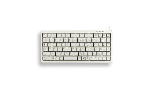 CHERRY G84-4100 – Tastatur, kabelgebunden (USB), Nordisches Layout, mechanisch, Grau – für Windows