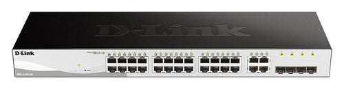 D-Link DGS-1210-28/E – Verwalteter L2/L2+ Switch – 24× 1G, 4× SFP, 19", 1U