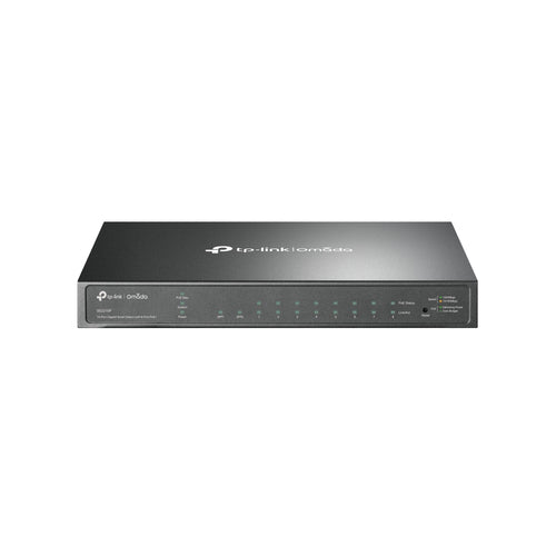 TP-Link SG2210P – Managed Switch – 8×GbE, 2×SFP, L2/L2+, PoE+ 53 W