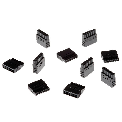 Axis TU6009 Stecker – 6-polig, 2,5 mm, gerade, männlich – Schwarz – 10er-Pack