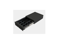 apg Solutions FLEX-0389 – Kassenschublade, 6 Scheine/8 Münzen, RJ-11, 330 × 427 × 120 mm, Schwarz