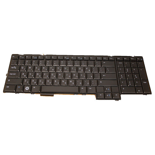 Origin Storage KB-NVGY3 – Notebook-Ersatztastatur – beleuchtet – Hebräisch – schwarz – für Dell Latitude E7450