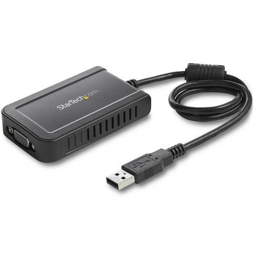 StarTech.com USB zu VGA Adapter – 1920 × 1200, USB 2.0, 0,5 m, Treiber enthalten, für Windows, Schwarz