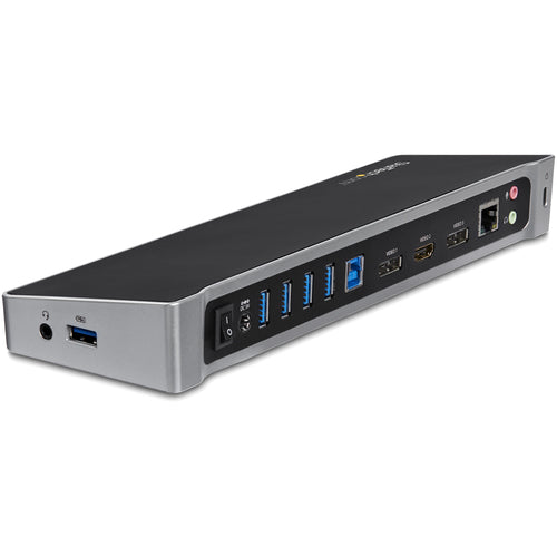 StarTech.com Dockingstation – 2× DP, 1× HDMI, 5× USB-A, GbE, 3,5 mm Audio, für Windows/Mac/ChromeOS
