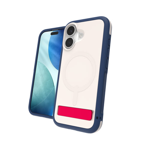 ZAGG Sedona Snap Backcover – für Apple iPhone 17, Graphen, Blau / Rot / Weiss, bis 4 m Sturzsicher