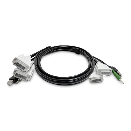 StarTech.com SK2DVMMKVM10-TAA – Dual-DVI KVM-Kabel – 3 m, USB A/B, Audio 3,5 mm, TAA