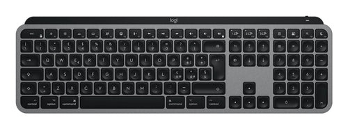 Logitech MX Keys S für Mac – Tastatur, IT-Layout (IT), Space Grey – für macOS