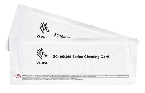 Zebra Reinigungskarten – für ZC100, ZC300, 2 Stk.