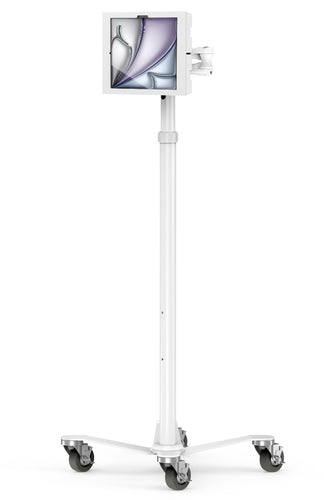 Compulocks Gerätewagen für iPad Air M2 13" – VESA 75×75, 100×100, abschliessbar – Weiss