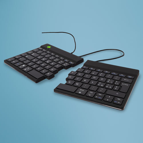 R-Go Tools Break Ergonomische – Tastatur, kabelgebunden, IT-Layout (IT), ergonomisch, schwarz