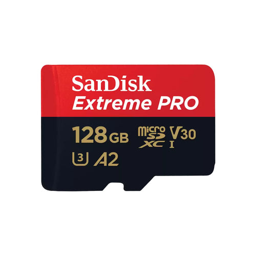 SanDisk Extreme PRO MicroSDXC – 128 GB, UHS‑I, A2