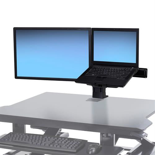 Ergotron WorkFit Universal – Monitorhalterung, Laptopablage, schwarz