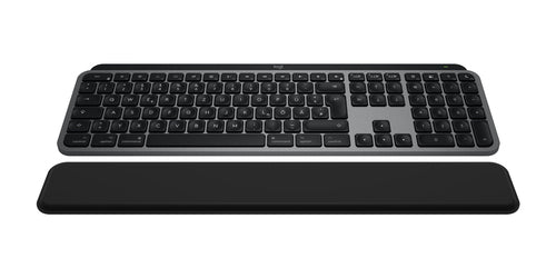 Logitech MX Keys S Combo für Mac – Tastatur, DE-Layout (DE), Space Grey – für macOS