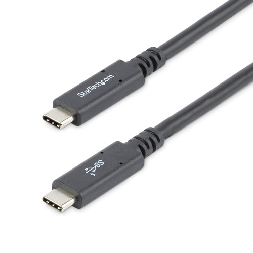 StarTech.com USB-C auf USB-C Kabel – USB 3.2 Gen 1 (5 Gbit/s) – 1,8 m – PD 100 W – 4K/60 – Schwarz