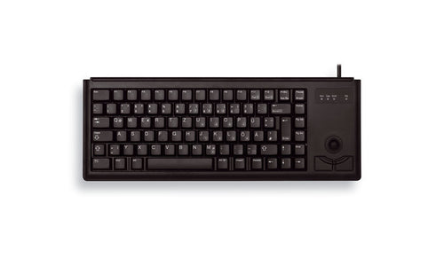 CHERRY G84-4400 – Tastatur, kabelgebunden (USB-A), US-Layout (EN), Fullsize (mit Ziffernblock), mit Trackball
