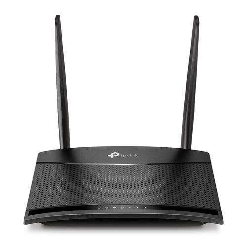 TP-Link LTE-Router, Wi-Fi 4, Einzelband (2,4 GHz), bis 300 Mbit/s, 2x RJ-45 (10/100), 4G, Micro-SIM, Schwarz