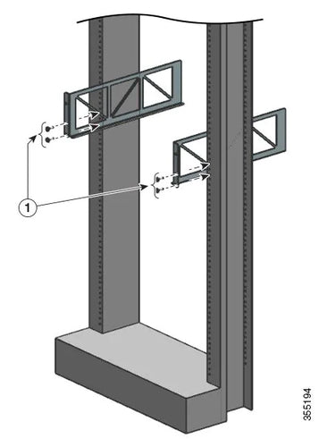 Cisco C9407-SHELF-KIT – Montagehalterung – für Catalyst 9400 Serie 7, Stahl