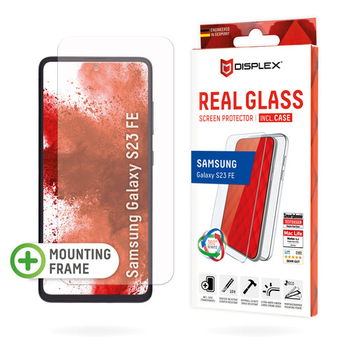 E.V.I. Backcover – für Samsung Galaxy S23 FE, Glas+TPU, Transparent