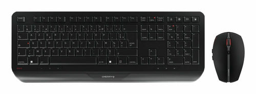 CHERRY GENTIX Desktop – Tastatur, kabellos (2,4 GHz), FR-Layout (FR), Fullsize (mit Ziffernblock)