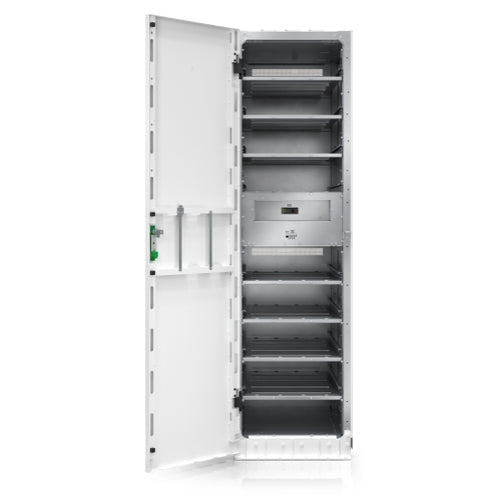 APC GVSMODBC9 – Modularer Batterieschrank, freistehend, 550 × 847 × 1'970 mm, plombierte Bleisäure (VRLA)
