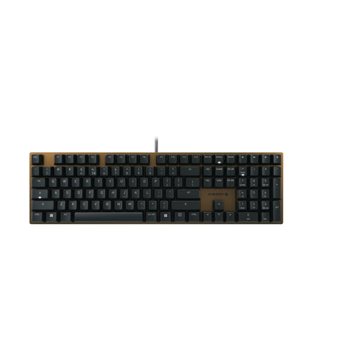 Cherry – Tastatur, kabelgebunden, US-Layout (EN), mechanisch, Schwarz/Bronze
