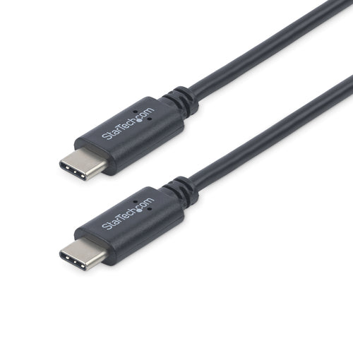 StarTech.com USB-C auf USB-C Kabel – USB 2.0 (480 Mbit/s) – 2 m – PD 60 W – USB-IF zertifiziert – Schwarz