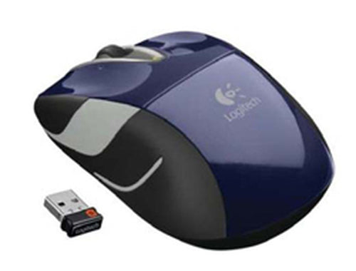 Logitech M525 Blaue Maus – kabellos, 2,4 GHz (USB-A)