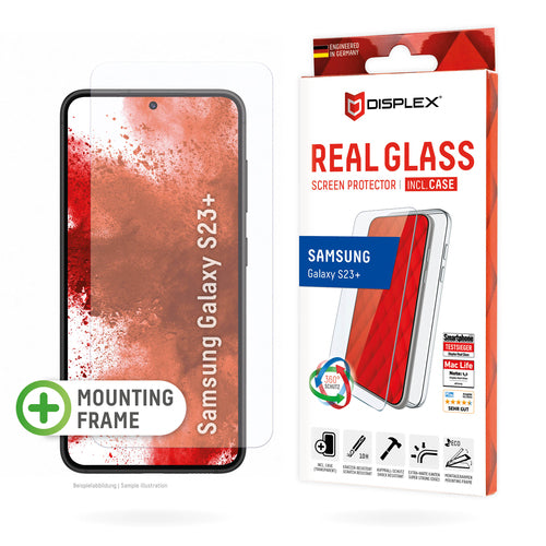 Displex Displayschutz (Panzerglas), 10H – für Galaxy S22+/S23+ – mit Applikator
