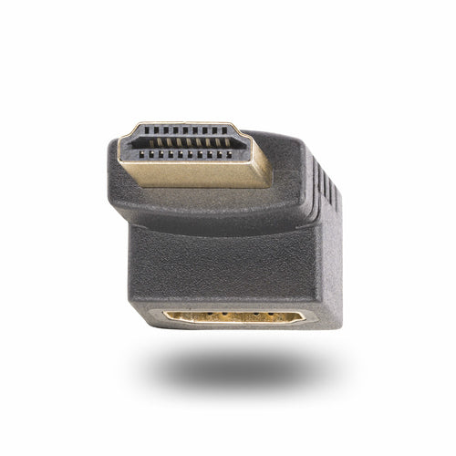 StarTech.com HDMI (Stecker) auf HDMI (Buchse) Adapter, HDMI 2.0, 4K@60 Hz, 90° (Stecker nach oben)