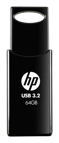 HP 712w – 64 GB USB-Stick, USB 3,2 Gen 1 (USB‑A), 120 MB/s, Schwarz
