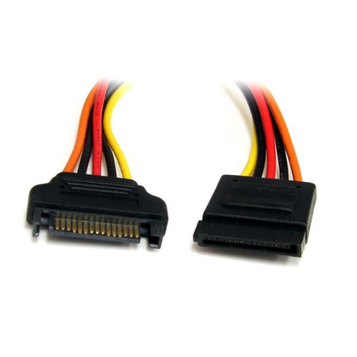 StarTech.com SATA Stromkabel – SATA 15-Pin (M)–SATA 15-Pin (F), 0,305 m, 18 AWG, mehrfarbig