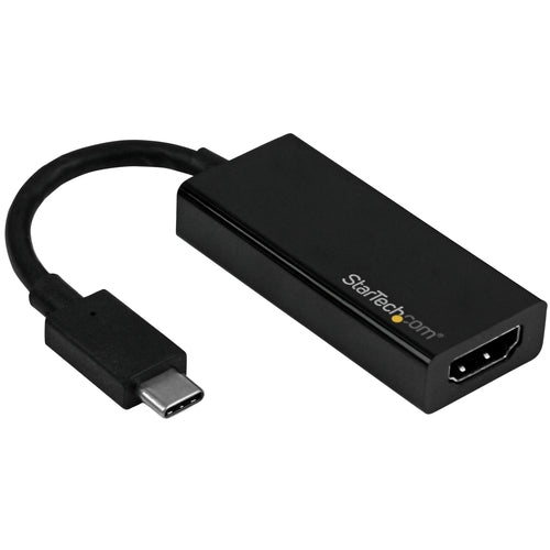 StarTech.com USB-C zu HDMI Adapter – 4K (3840 × 2160) @ 60 Hz, HDMI 2.0, 9,3 cm, Schwarz