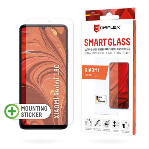 E.V.I. Displayschutz, 9H – für Redmi 13C – mit Applikator