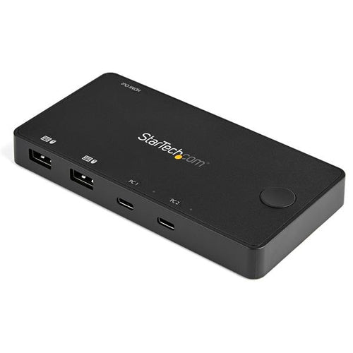 StarTech.com SV211HDUC – 2-Port DP/HDMI KVM-Switch – 4K/60 Hz, USB-Hub, Audio, Desktop