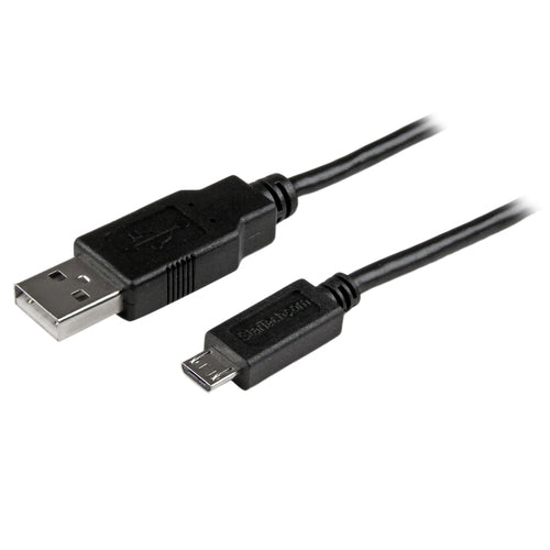 StarTech.com USB-A auf Micro-USB-B Kabel – USB 2.0 (480 Mbit/s) – 1 m – PVC-Mantel – Schwarz – für Android-S