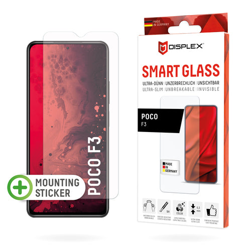Displex Displayschutz (Panzerglas), 9H – für POCO F3