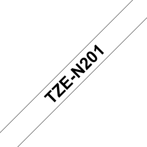 Brother Schriftband – 3,5 mm × 8 m, weiss, schwarz