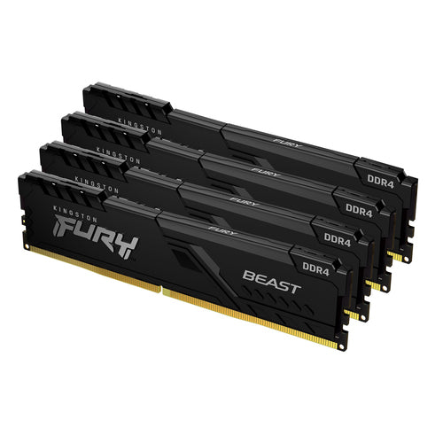 Kingston Technology Kingston FURY Beast – 32 GB (4×8 GB) DDR4 3200 MT/s, CL16, 288-poliger DIMM